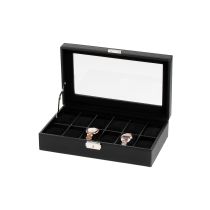 Rothenschild Watch Box RS-1098-12CFBL For 12 Watches black