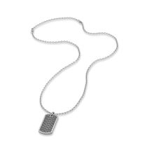 Save Brave SBN-GARETT-ZI-BK Mens Necklace 50cm, adjustable