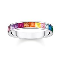 Thomas Sabo Ladies Ring TR2403-477-7-54 Stone Rainbow size 54