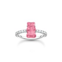 Thomas Sabo TR2459-052-9-54 Silver Ring with pink Gold Bears and Zirconia Ladies