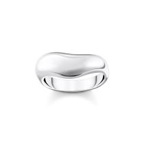 Thomas Sabo TR2473-001-21-54 Bold - Silver Ring in curved shape Ladies