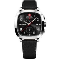 Wenger 01.1933.108 Mens Watch Vintage Sport Chronograph 40mm 5ATM