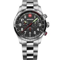 Wenger 01.0543.111 Herrenuhr Terragraph Chrono 43mm 10ATM 