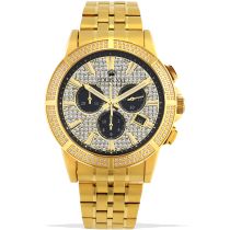 Louis XVI LXVI1037 Majeste Iced Out Chronograph mens watch 43mm 5ATM