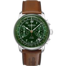 Zeppelin 7614-4 LZ126 Los Angeles Chronograph Mens Watch 43mm 5ATM