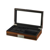 Rothenschild watches & jewelry box RS-2378-EB for 6 watches + 2 compartments