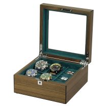 Rothenschild watch box RS-2440-W for 4 watches and cufflinks