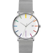 Junghans 41458044 Mens Watch FORM Quarz Bauhaus Edition 39mm 5ATM 