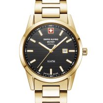 Swiss Alpine Military 7767.1117 Ladies Watch Argos gold black 34mm 10ATM