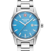 Swiss Alpine Military 7767.1131 Ladies Watch Argos silver light blue 34mm 10ATM