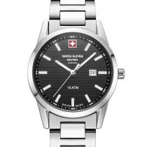 Swiss Alpine Military 7767.1137 Ladies Watch Argos silver black 34mm 10ATM