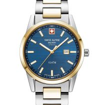 Swiss Alpine Military 7767.1145 Ladies Watch Argos two tone blue 34mm 10ATM