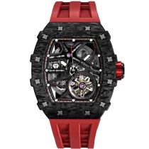 Tsar Bomba TB8209CF-32 Mens Watch Elemental Carbon Fiber Automatic 44mm 5ATM 