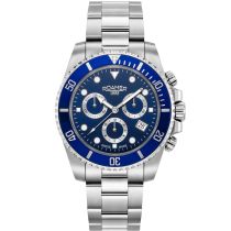 Roamer 851837 41 45 20 Mens Watch Deep Sea 100 Chronograph 42mm 10ATM