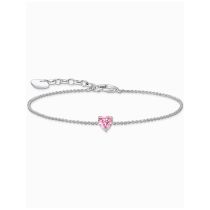 Thomas Sabo A2157-051-9-L19V Silver bracelet w. pink zirconia heart