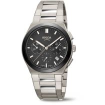 Boccia 3736-02 Mens Watch Titanium Chronograph 39mm 5ATM 