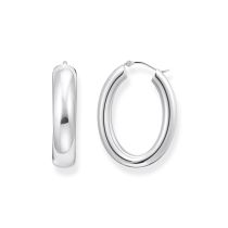 Thomas Sabo CR739-001-21 Bold - Silver Chunky Hoop Earrings 34,2 mm Ladies