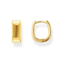 Thomas Sabo CR743-413-39 Bold - Gold-plated Square Hoop Earrings 13,4 mm Ladies