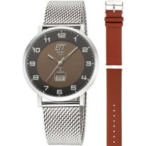 ETT Eco Tech Time EGS-11624-22MS Mens Watch Atacama Solar Radio Controlled 40mm 5ATM