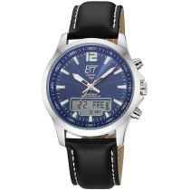 ETT Eco Tech Time EGA-11714-31L Mens Watch Radio-controlled Solar Drive Professional Chronograph 45mm 5ATM 