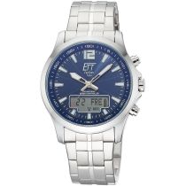 ETT Eco Tech Time EGA-11716-31M Mens Watch Radio-controlled Solar Drive Professional Chronograph 45mm 5ATM 