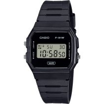 Casio F-91WB-1AEF Mens Watch Timeless Collection 35mm 1ATM 