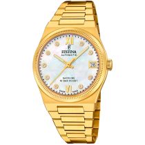 Festina F20033/1 Ladies Watch Swiss Made Rivé Automatic 35mm 10ATM 