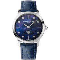 Frederique Constant FC-206MPND1S6 Ladies Watch Classics Slimline Moon Phase 30mm 3ATM 