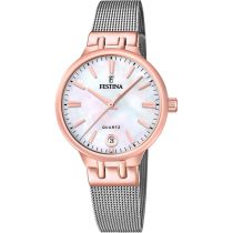 Festina F20715/1 Ladies Watch Quartz Mademoiselle Saphire 33mm 5ATM 