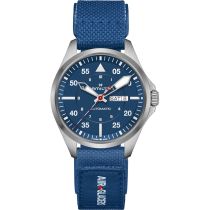 Hamilton H64655941 Mens Watch Khaki Aviation Pilot Automatic Air-Glaciers Edition 42mm 10ATM
