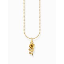 Thomas Sabo KE2269-413-39-L45V Gold-plated chain w. rose pendant 
