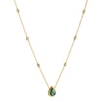 Thomas Sabo KE2331-971-6-L50V Necklace Drop Elyndra Gold-plated Ladies