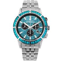 Louis XVI XLXVI1135 Mens Watch Majesté Iced Out Baguette Chronograph 43mm 5ATM