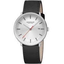 Mondaine MLE.41210.LBV Mens Watch Doppio 41mm 5ATM