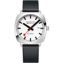 Mondaine MSL.3961B.LBV Mens Watch Cushion Automatic 39mm 10ATM