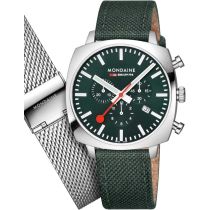 Mondaine MSL.41460.LF.SET Mens Watch GrAnd Cushion Set 41mm 5ATM
