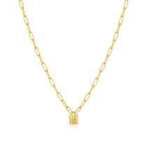 ANIA HAIE N032-01G Underlock & Key Ladies Necklace, adjustable