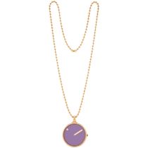 Picto 43303-9012R Ladies Watch Violet Glow Necklace 30mm 5ATM 