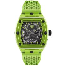 Philipp Plein PWPTA0124 Automatic Mens Watch The $keleton Crystal 44mm 5ATM 