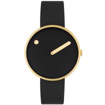 Picto 34087-0114G Unisex Black Bio Based 34mm 5ATM 