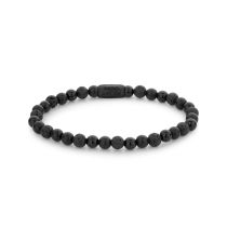 Rebel & Rose Bracelet Black Rocks RR-60088-B-M Unisex
