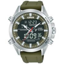 Lorus RW669AX9 Mens Watch Analog-Digital Alarm Chronograph 45mm 10ATM 