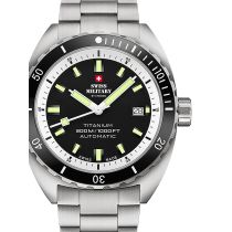 Swiss Military SMA34100.02 Diver Titanium Automatic Mens Watch 42mm 30ATM