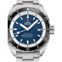 Swiss Military SMA34100.03 Diver Titanium Automatic Mens Watch 42mm 30ATM