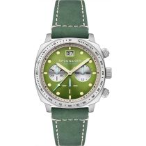 Spinnaker SP-5068-06 Mens Watch Hull Chronograph Shire Green 42mm 10ATM