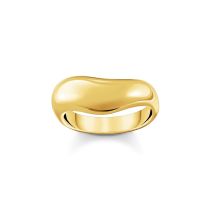 Thomas Sabo TR2473-413-39-54 Bold - Gold-plated Ring in curved shape Ladies