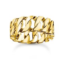 Thomas Sabo TR2497-413-39-58 ring - chain links wide gold plated Ladies