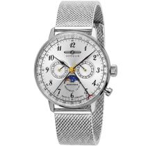 Zeppelin 7036M-1 Hindenburg LZ129 men`s watch moon phase 40mm