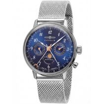 Zeppelin 7036M-3 Hindenburg LZ129 men`s watch moon phase 40mm 3ATM