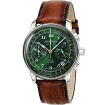 Zeppelin 7614-4 LZ126 Los Angeles Chronograph Mens Watch 43mm 5ATM